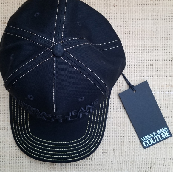 New Men's "Versace Couture" Black Baseball Cap - Picture 5 of 9